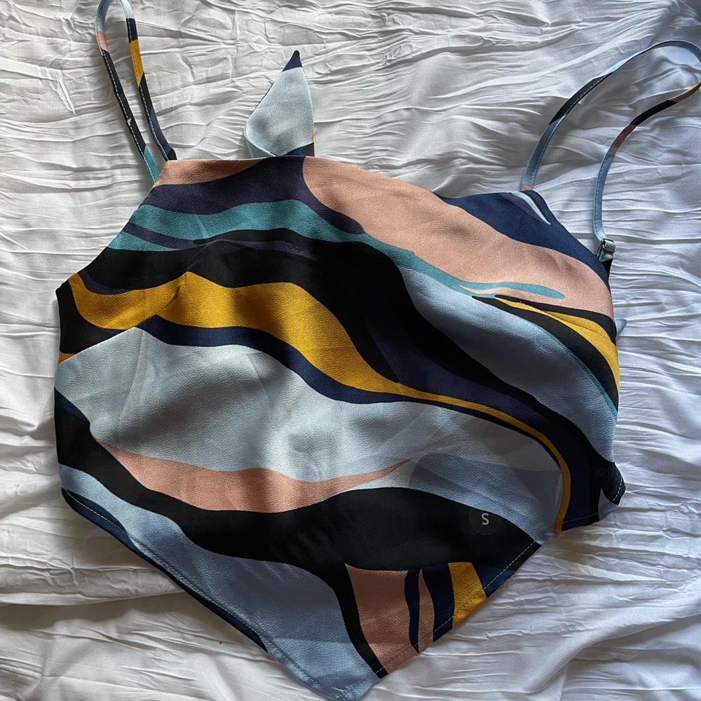 Pacsun scarf top open tie back